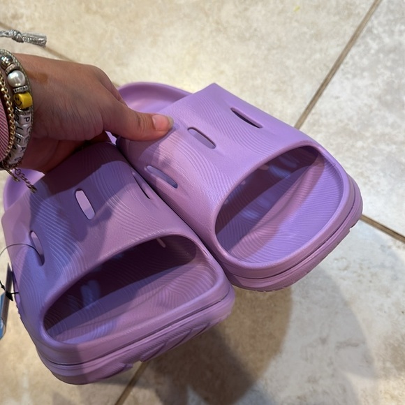 NWT! Hoka Ora Recovery Sandals Slides 14 Men’s Violet Bloom main image 3